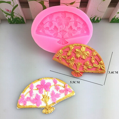 

Fan Fondant Candy Silicone Mold Sugarcraft Cake Moulds Decoration Chocolate Jewelry Polymer Clay Crafting Projects Soap Making