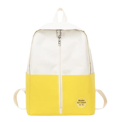 

Women Patchwork Laptop Backpack Canvas Shoulder Bags Travel School Rucksack