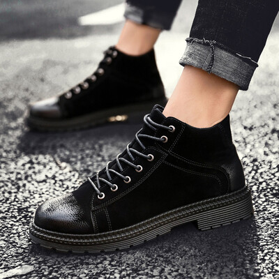 

Autumn&summer new in the Martin boots mens casual Korean version of the trend in the tube high state short boots wild tooling mens boots