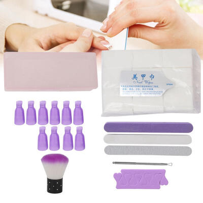 

Greensen Nail Polish Removal Set Nail Separator Nail File Dust Brush Gel Soak-off Cotton Pads