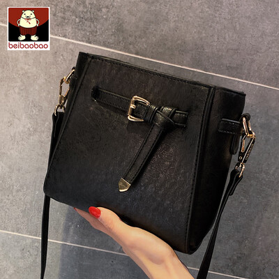

Ins red small bags2019 new Korean simple water bucket super-fire one-shoulder one-shoulder one-shoulder one-shoulder&on