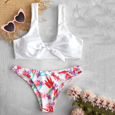 

Roseonmyhand Women Print Push-Up Padded Bra Beach Bikini Set Swimsuit Beachwear Swimwear