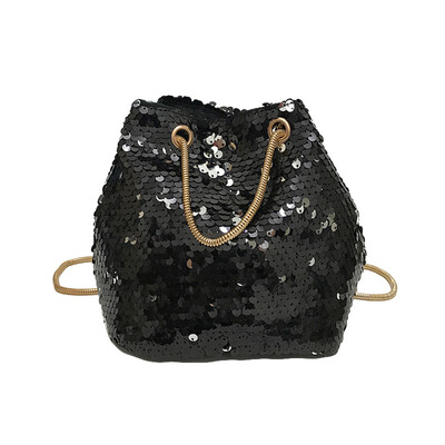

Tailored Women Girl Sequins Chain Colorful Shoulder Bags Travel Princess Bling Handle Bag