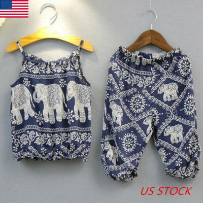 

Newborn Toddler Infant Baby Girl Clothes T-shirt TopsLong Pant Outfits Set 2pcs