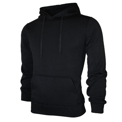 

Mens Slim Fit Hooded Sport Drawstring Sweater Long Sleeve Pullover Sweatshirt