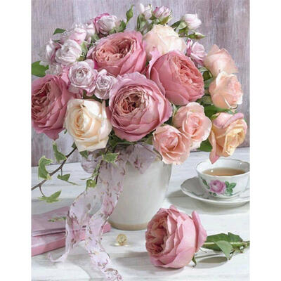 

5D DIY Full Drill Diamond Painting Flower Cross Stitch Embroidery Mosaic