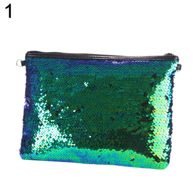 

Glitter Reversible Sequins Lady Fashion Clutch Slim Strap Crossbody Shoulder Bag