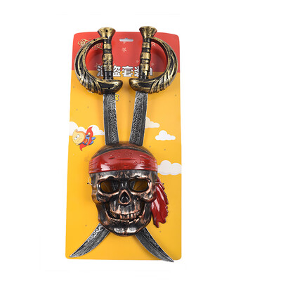 

New&new fine arts Halloween children pirate weapon set boy dress up mask party cosplay plastic toy knife stage show decoration props B