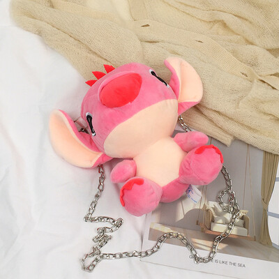

Cartoon cute Stitch chain bag 2019 new wave Korean fashion plush toy girl shoulder Messenger bag