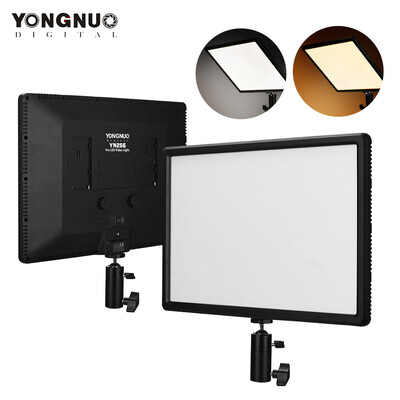 

YONGNUO YN256 LED Video Light Lamp Stepless Adjustment Bi-Color 3200-5500K Dimmable 10-100 Brightness CRI 95 Lighting Panel for
