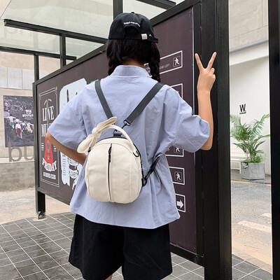 

Tailored Women Canvas Casual Messenger Bag Wild Shoulder Bag Backpack Dual-use bag