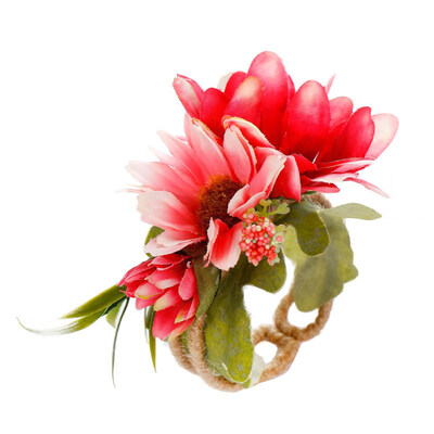 

Artificial Flower Twine Wristband Bracelet Wedding Garland Photography Decor