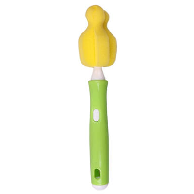 

Plastic Handle Removable Baby Sponge Bottle Brush Nipple Cleaning Brush Set