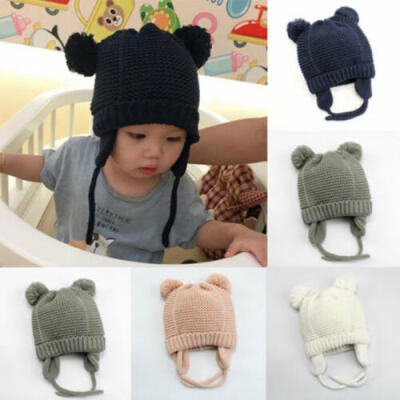 

Toddler Kids Girl&Boy Baby Infant Winter Crochet Knit Hat Beanie Cap Scarf Set