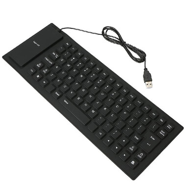 

107 Keys 24G Wireless Low-noise Silicon Keyboard Foldable And Portable Dustproof Waterproof