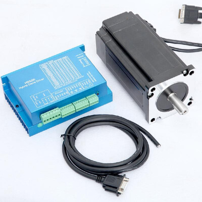 

Nema 34 125Nm Closed Loop Stepper Motor Kit Hybird Servo Driver HB860H 86HB250-156B 86 2 Phase Stepper Motor