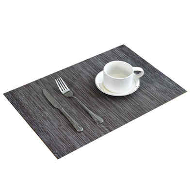 

PVC Simple Style Western Food Table Mat Thermal Insulation Placemat Thicken Desk Table Carpet Hotel