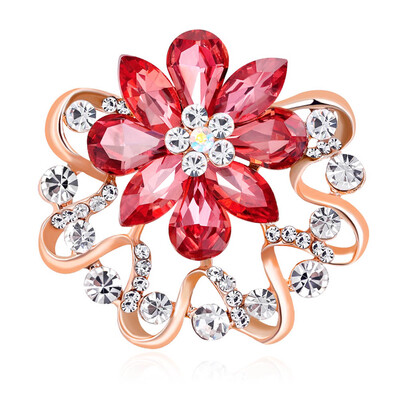 

colorful Elegant Faux Pearl Rhinestone Scarf Ring Silk Scarf Buckle Clip Fashion Jewelry