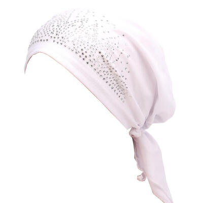 

Fashion Lady Rhinestone Muslim Turban Hat Chemo Cap Hair Loss Hijab Cap Cover