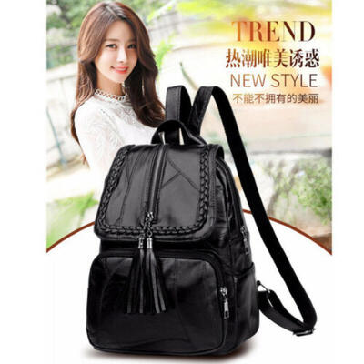 

UK Women Lady Faux Leather Backpacks Rucksack Shoulder Bag Satchel School Bags