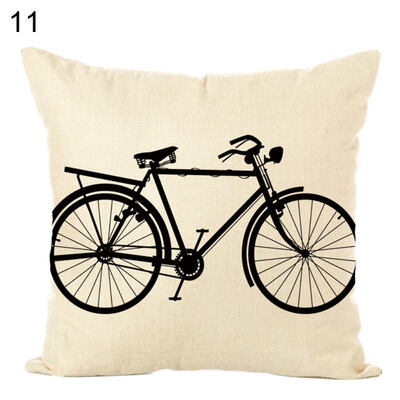 

BicycleBubble Car Soft Throw Pillow Case Cushion Cover Sofa Bed Home Decor
