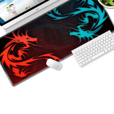 

Professional Gaming Mouse Pad BlueRed Dragon 300x700mm PC Laptop Desktop Computer Mousepad Mat for Dot 2 Lol CSGO Gamer