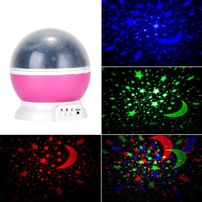 

Rotating ABS LED Starlight Projector Lamp Colorful Sky Star Romantic Starry Night Light for Bedroom Home Decoration