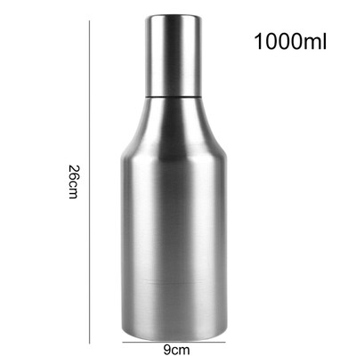 

Stainless Steel Oil Bottle Leakproof Dustproof Oil Bottle With Lid Large Capacity Soy Sauce Bottle For Kitchen Cooking European