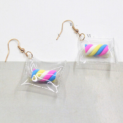 

1 Pair Fashion Summer Girl Sweet Cute Funny Temperament Fun Fruit Candy Earrings