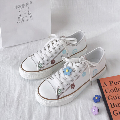 

Shoe women 2019 tide shoes summer Hyun-a Kim wind net red students Korean version of Joker Lee Sungkyoung cute fairy canvas shoes