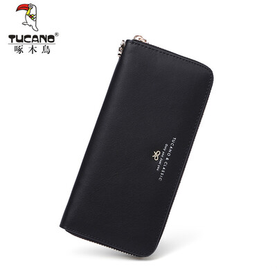 

Woodpecker TUCANO ladies wallet leather wallet female fashion trend butterfly festival lady long wallet large capacity ladies clutch bag WCB1161A-89W3 white
