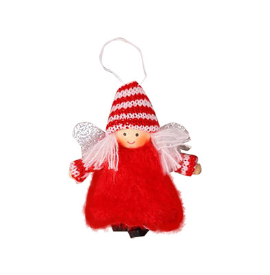 

Toponeto Christmas Decoration Christmas Plush Angel Creative Cartoon Wings Pendant