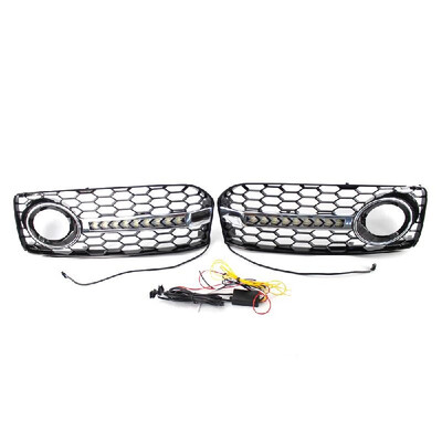 

Front Bumper Fog Light Grilles  & R Lower Side Grille Fit for Audi A5 S5 2 Door Coupe 2008-2012 RS5 B8