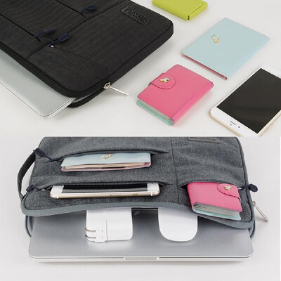 

WIWU Nylon Vertical Style Waterproof Anti-scratch Laptop Bag Case Sleeve Cover 11612133154156 Optional for MacBook Pr