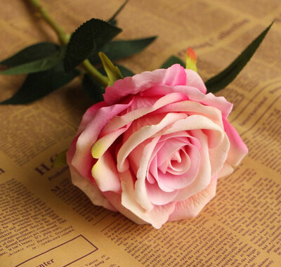 

FUNNYBUNNY artificial roses wedding supplies artificial plants flannel rose artificial flowers home decoration crafts 7colors