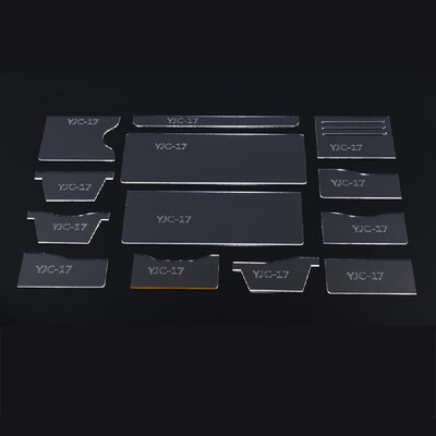 

Transparent Clear Acrylic Wallet Pattern Stencil Template Set Leather Craft DIY Tool