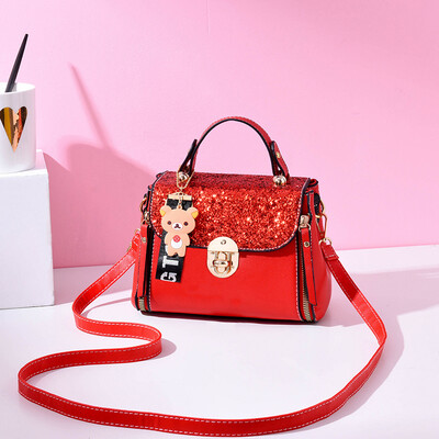 

Womens Bag Summer Fashion Baitie Texture Small Fresh Single Shoulder Bag with Western Style Slant Bag
