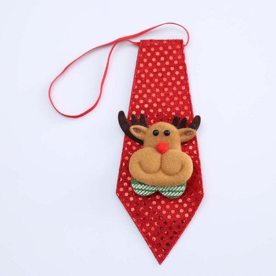 

Christmas Snowman Sequins Tie Santa Claus Reindeer Bear For Home Party Decor Lot