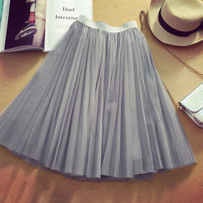 

Girl Princess Casual Solid Summer Skirts Wedding Party Empire Mini Etek