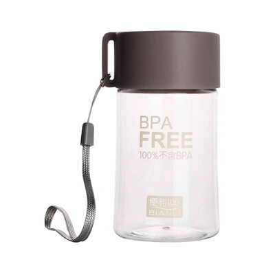 

150ml Unique Mini Water Bottle Leakproof Cute Transparent Small Water Bottle With Rope Botella De Agua Drinking Bottle