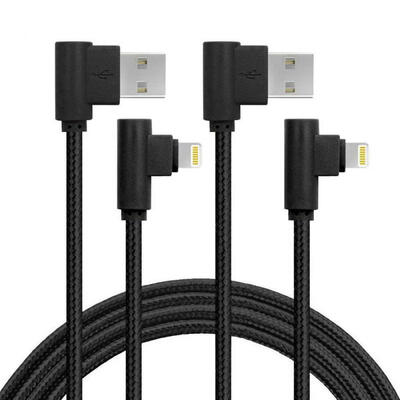 

Portable Elbow Data Cable Practical 90 Degree No Winding Fast Charging Line For Apple IPhones-1m Lightning