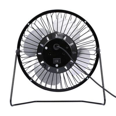 

USB Mini Fan Desktop Cooler Fan Quiet Fan Metal Fan for Office&Home Use Black
