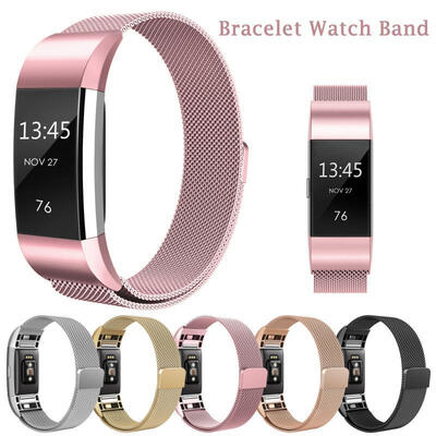 

Mesh Milanese Stainless Steel Bracelet Watch Band For Fitbit Charge 2 Tracker