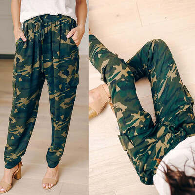 

Womens Camo Cargo Trousers Casual Pants Military Combat Camouflage Pants