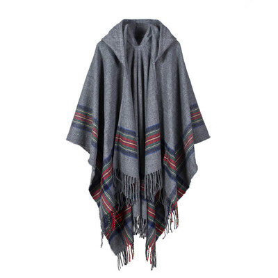 

〖Follure〗Women Winter Knitted Cashmere Poncho Capes Shawl Cardigans Sweater Coat