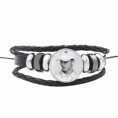 

Nct 127 Combination Bracelet Leather Braided Bracelet Fan Collection or Support Accessories Unisex