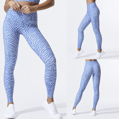 

Starmoon Womens Digital Printing Stripes Tight Sports Fitness Running Yoga Pants