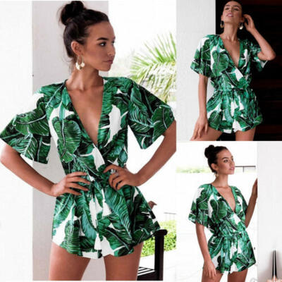 

New Women Summer Beach Jumpsuit Clubwear Bodycon Playsuit Romper Hot Short Pants