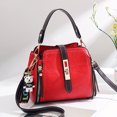 

2019 spring&summer womens bag fashion casual female new wave Korean version of the wild slung shoulder bag generation hair bucket handbag
