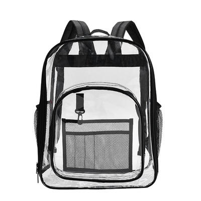 

Waterproof PVC Transparent Women Backpack Home Organizer Large Storage Bags